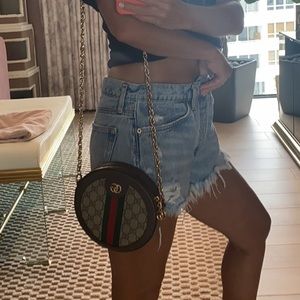 Authentic Ophidia mini GG round shoulder bag